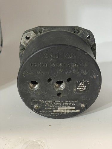AeroSonic Airspeed Indicator PN S-25-KAW2 Or 20025-2173 UNTETSED! - Picture 9 of 9