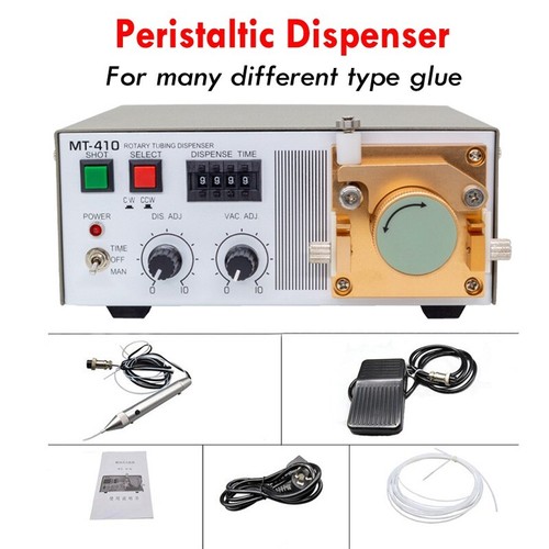 MT-410 Peristaltic Glue Dispenser Original Auto Solder Paste Dispensing Machine - 第 1/8 張圖片