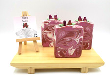 Rose Soap with Rose Buds Handmade Soap