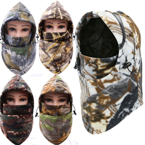 Camo Balaclava Ski Hunting Face Mask Windproof Warmer Fleece Hat Hood Face Cover - Bild 10 von 32