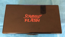 Hasbro 24860 Scrabble Flash Handheld Electronic Game 5 Tiles Black Storage Case