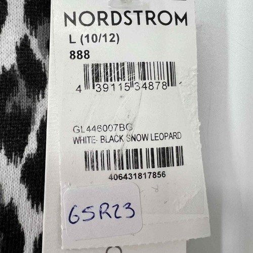 Treasure & Bond Kids Old School Joggers In White Black Snow Leopard L(10/12) NWT - Picture 5 of 6