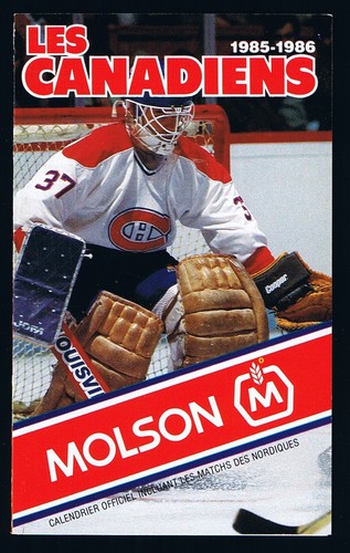 MONTREAL CANADIENS MOLSON POCKET SCHEDULE & DISPLAY RACK NHL HOCKEY SEE LIST - Picture 17 of 65