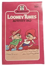 Vintage 1982 Looney Tunes Yosemite Activity Pad Games Book Warner Brothers WB
