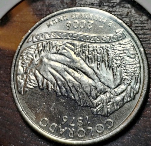 2006 D COLORADO Quarter, XF CONDITION! DDO-DDR ERRORS, GOLD TONE, BEAUTIFUL!!  - Picture 6 of 9