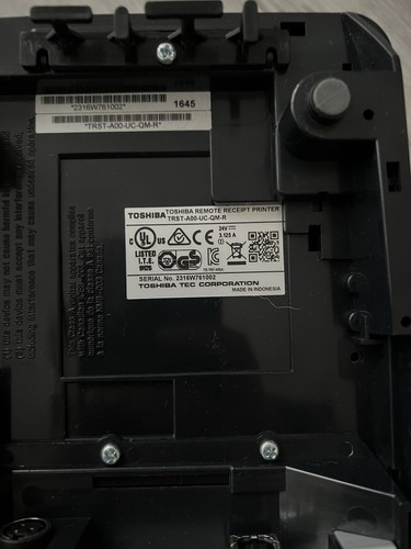 Zdalna drukarka pokwitowań TOSHIBA TRST-A00- UC-QM-R - Zdjęcie 7 z 7