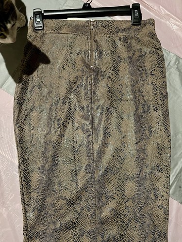Cheetah Print Privy Women's Pencil Skirt, Festival, Body Con Skirt, - Picture 3 of 5