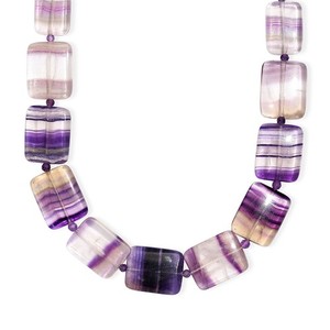 Authentic Multi Fluorite Amethyst 480 ctw Beaded Necklace 18K Yellow Gold Plated 18"