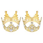  2 PCS Mini Krone Kuchen Topper Kronen-kuchenaufsatz Hochzeitstorte