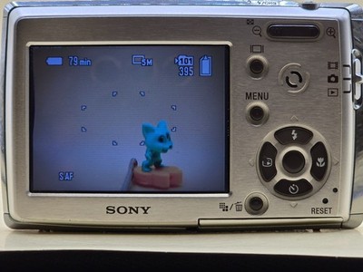 Sony Cyber-shot DSC-T3 5.1MP Digital Camera - Silver for sale