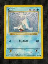 Seel 41/102 SHADOWLESS Pokémon Card WOTC Base Set Regular Uncommon