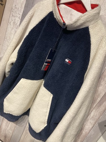 Authentic Tommy Hilfiger Reversible Fleece Jacket New with Tags 3XL / 60 Chest - Picture 8 of 8