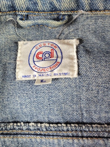 CPI Damen schwere Jeansjacke Größe L Knopfleiste erweiterbar - Bild 4 von 7