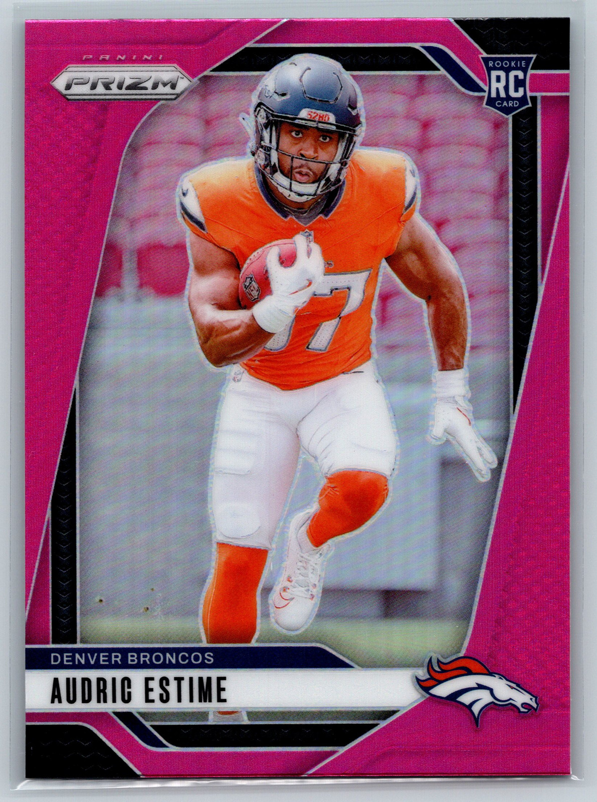 Audric Estime 2024 Panini Prizm Pink Rookie #306