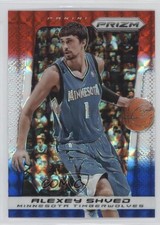 2013-14 Panini Prizm Red White & Blue Mosaic Prizm Alexey Shved #150 0a1