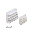 2PC Miniature Uncolored Bookcase HO/OO 1:50 1:75 Scale Shoe Cabinet Scenery