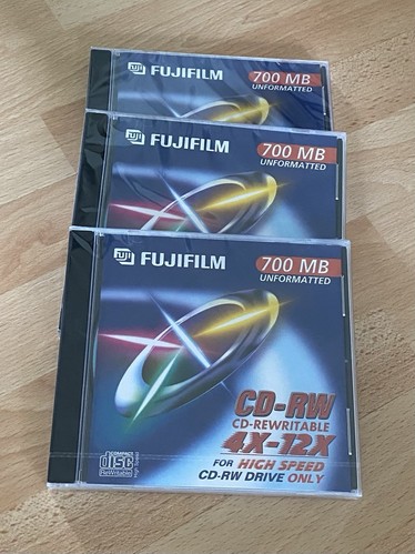 3 FUJIFILM CD-RW 700MB ROHLING AUDIO DATEN CD NEU OVP