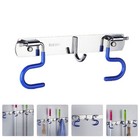 1pc Besen Halter Garten Werkzeug Organizer Stanzen Edelstahl Rake Mop Halter