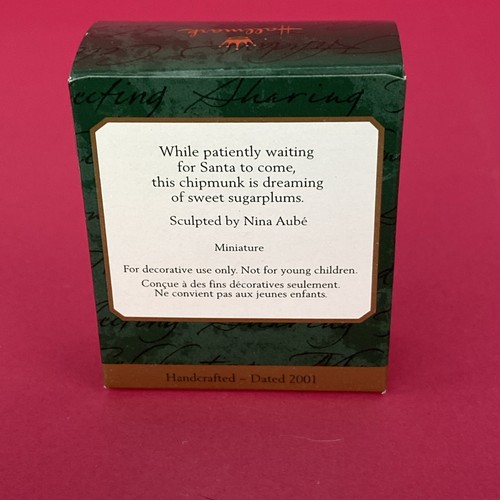 2001 Hallmark Andenken Miniatur Ornament SWEET SLIPPER DREAM - Bild 2 von 2