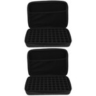 2 Stück Tragbare 15ml 60-Gitter-ätherische Ölkofferbehälter ohne Flaschen