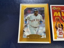 Tony Gwynn #5 San Diego Padres 1997 Topps Gallery OVERSIZE Orange White Border