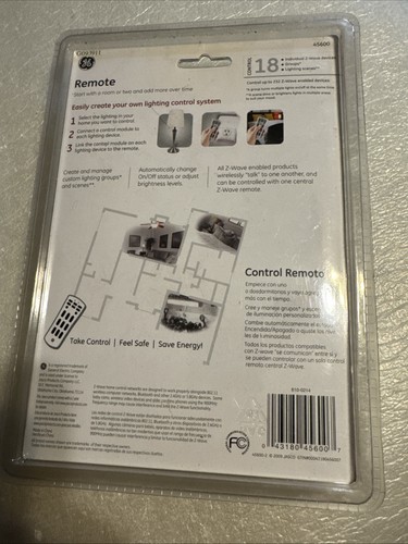 GE - 45600 Z-Wave Technology Remote for Wireless Lighting Control OEM New - Picture 2 of 2