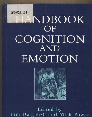 Handbook of Cognition and Emotion Dalgleish, Tim und Mick Power: