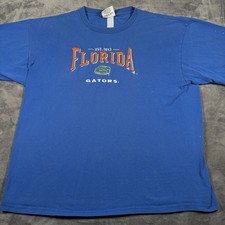 Vintage Florida Gators T-Shirt Mens 2XL Blue Lee Sport Graphic Print Football