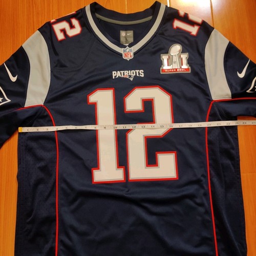 Nike Tom Brady New England Patriots NFL Game Jersey sz.L Super Bowl 51 LI NWOT - Picture 6 of 24