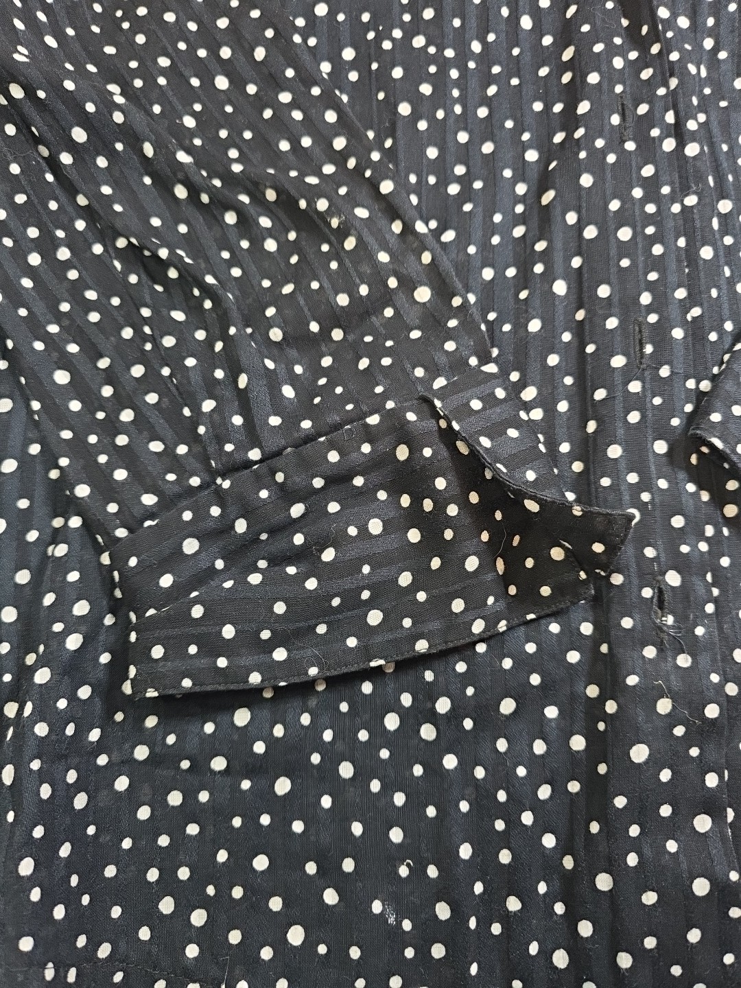 Samuel Dong Women's Long Sleeved Polka Dot Blouse - image 2