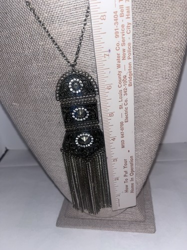 Damen Kette Anhänger Halskette mit langem Anhänger 30" Posten X - Bild 5 von 5