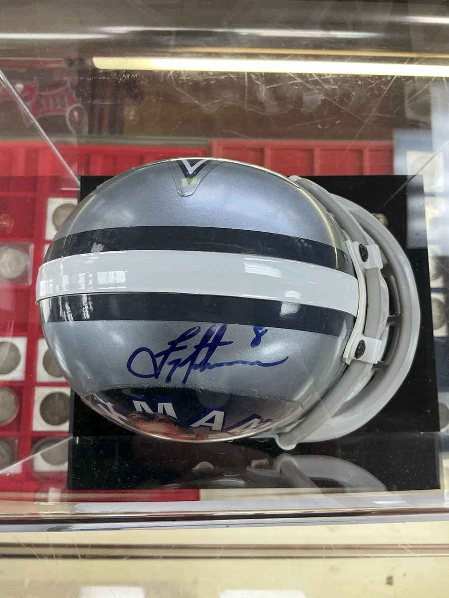 Troy Aikman Signed Mini Helmet 