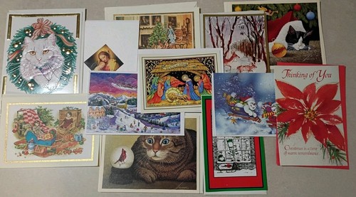 12 TARJETAS DE NAVIDAD de colección sin usar nuevas con sobres saludos navideños - Lote E - Imagen 1 de 13