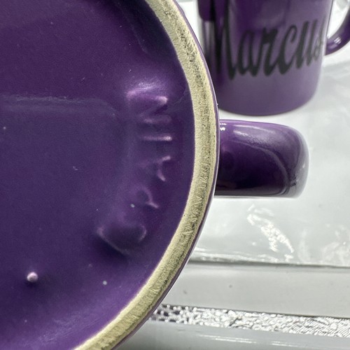 Tazze Waechtersbach Viola Spagna Rare Decorative Logo Neiman Marcus - Foto 5 di 7