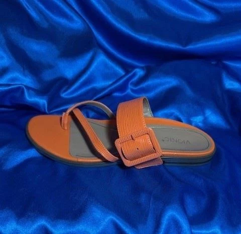 VIONIC Sandalias Tanga Sin Cordones Cuero Julep Detalle Hebilla NUEVAS Naranja talla 10 Foto 3 de 4