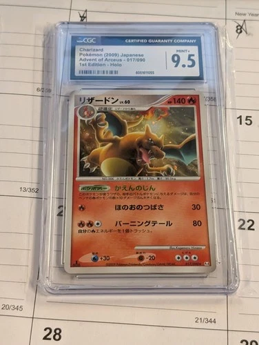 Charizard 017/090 Pt4: Advent of Arceus Holo (Japanese) 1st Edition CGC 9.5