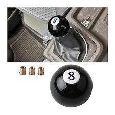 Car Shift Knob Manual Gear, No.8 Billiard Ball Type Car Shifter Lever Head