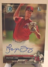 2017 Bowman Chrome - Prospect Autographs Grayson Long #CPA-GL (AU, RC)