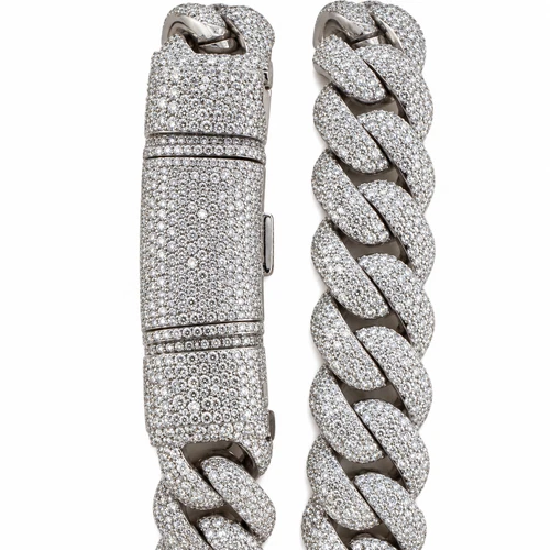 16mm Iced Out Miami Cuban Link Chain Necklace 22" Silver Tone CZ Mens Hip Hop image 3