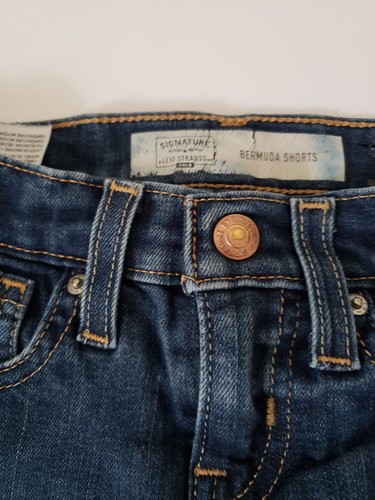 Levi Gold Little Girls (1) Size 6 And (1) Size 7 Bermuda Jean Shorts - Picture 2 of 10