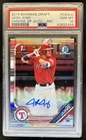 2019 Bowman Draft Josh Jung Chrome Auto Refractor 1st #/499 Rangers PSA 10