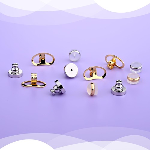 Earring Backs for Droopy Ears Heavy Earrings - Replacements Locking Ear Supp... - Picture 8 of 9