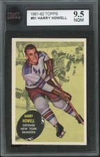 1961-62 Topps Hockey KSA 9.5 Harry Howell New York Rangers #51