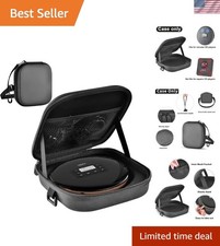 Durable EVA CD Player Carrying Case with Adjustable Waist Belt for Adventurers
