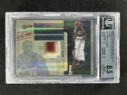 2009-10 Absolute Memorabilia Lebron James Frequent Flyer Patch Prime /10 BGS 8.5