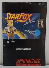 Star Fox Instruction Manual Only Super Nintendo SNES