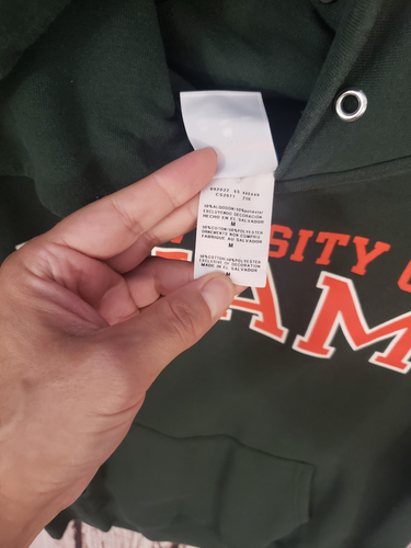 University of Miami Hurricanes Hoodie Grün 50/50 Champion Pullover College - Bild 3 von 4