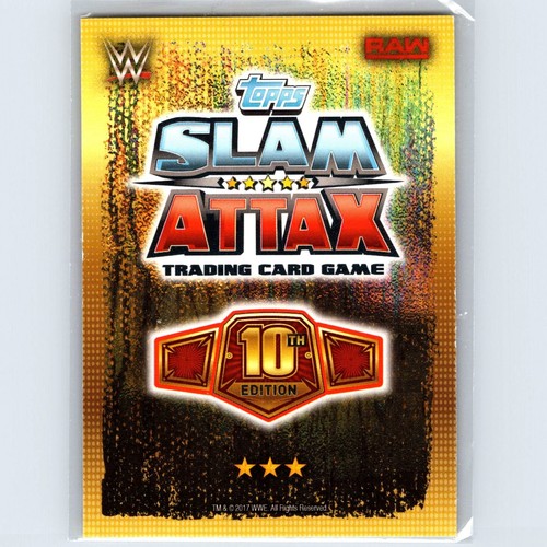 2017 Topps Slam Attax WWE 10th Edition Heath Slater #107 - Picture 2 of 2