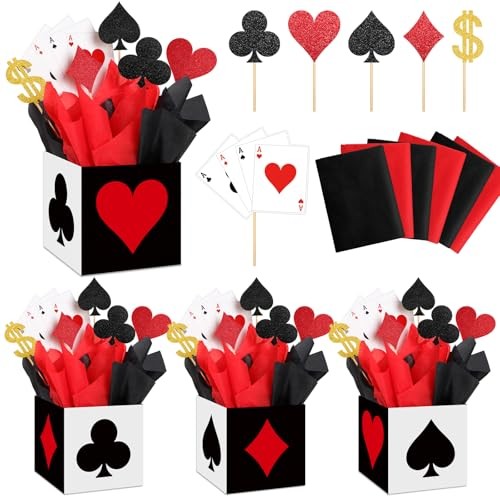 Sets Casino Party Dekorationen Casino Geschenkboxen (6 x 6 x 6 Zoll) Casino 12 - Bild 2 von 8
