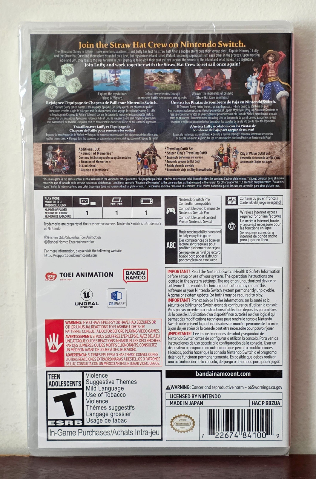 One Piece Odyssey Deluxe Edition (Nintendo Switch) US VERSION NEW SHIPS FAST